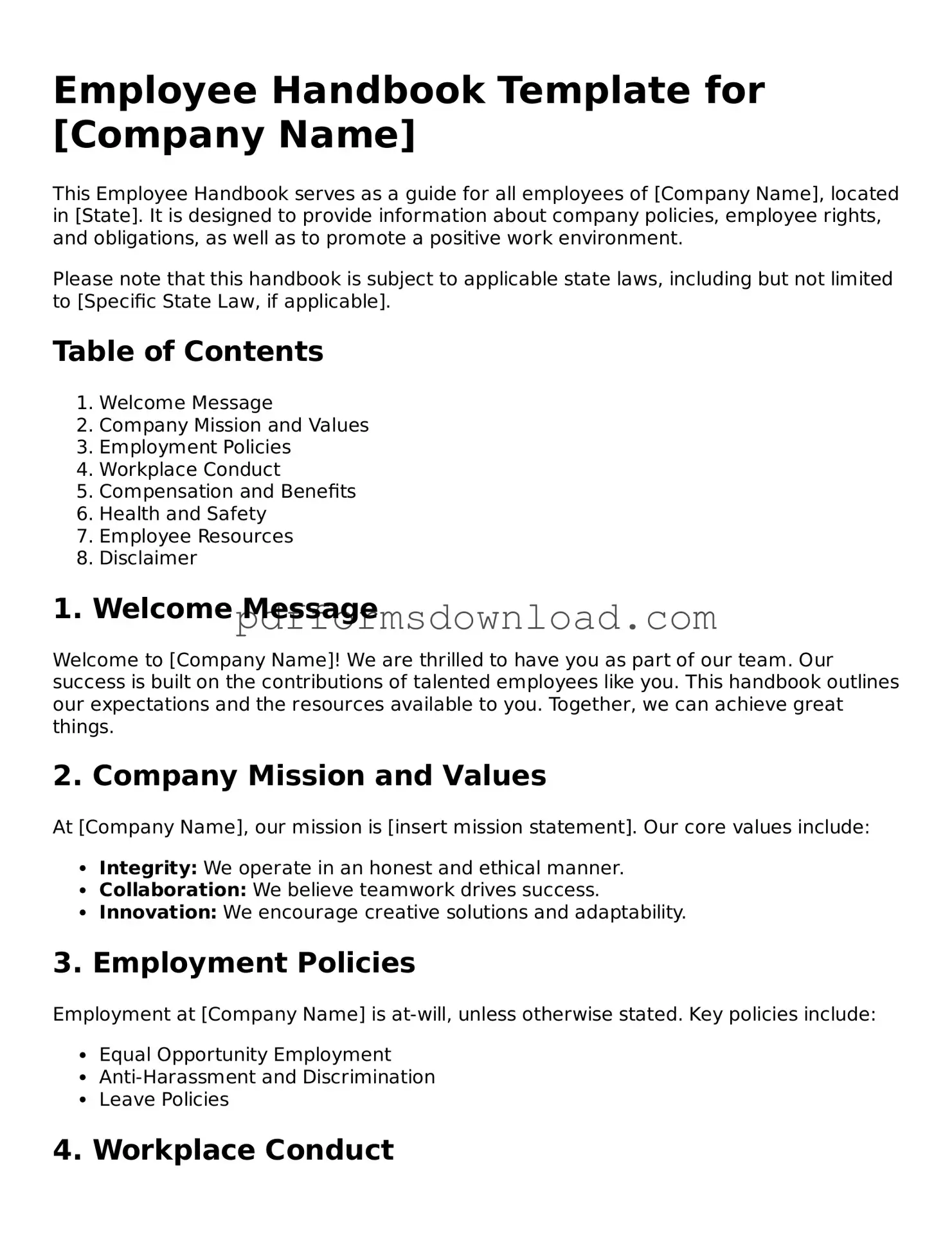 Official Employee Handbook Document