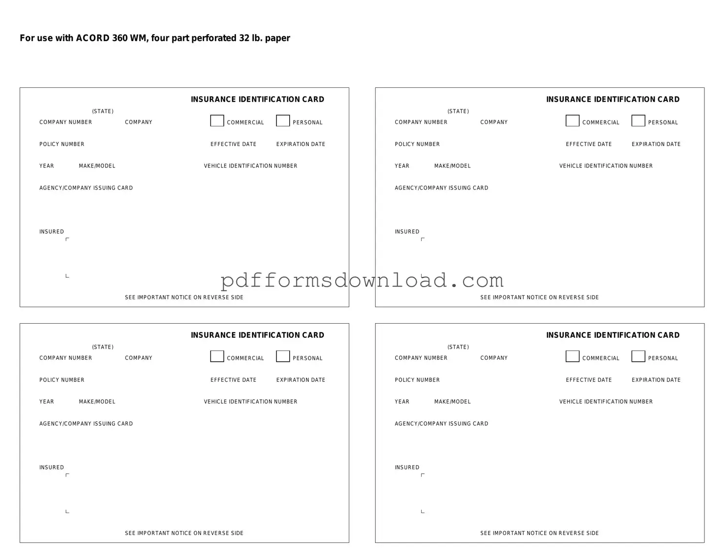 Download Acord 50 WM Template