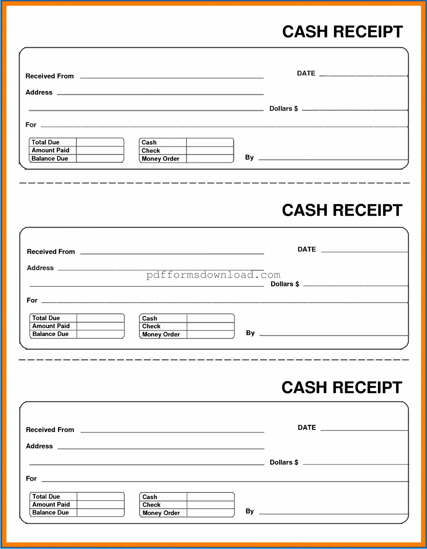 Download Cash Receipt Template