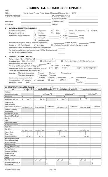 Download Broker Price Opinion Template