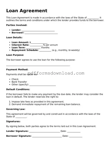 Official Loan Agreement Document