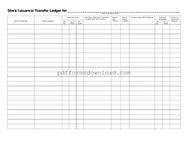 Download Stock Transfer Ledger Template