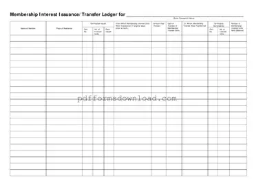 Download Membership Ledger Template